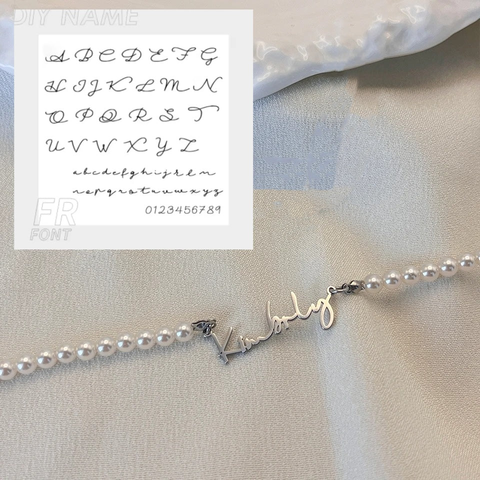 DIY Personalized English Name Design Titanium Steel Necklace - Zentrova DIY Personalized English Name Design Titanium Steel Necklace - Zentrova