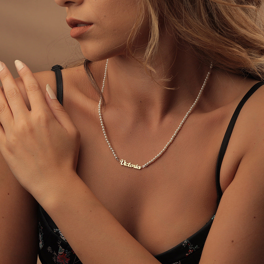 DIY Personalized English Name Design Titanium Steel Necklace - Zentrova DIY Personalized English Name Design Titanium Steel Necklace - Zentrova