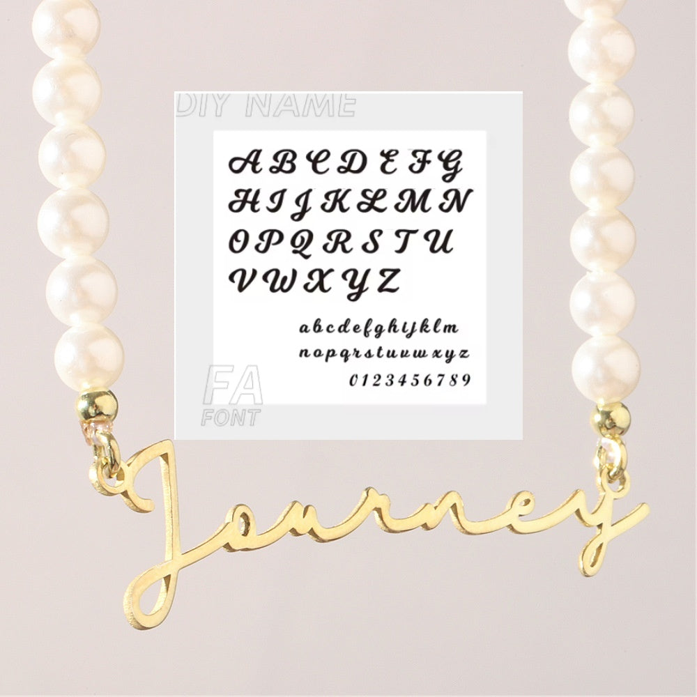 DIY Personalized English Name Design Titanium Steel Necklace - Zentrova DIY Personalized English Name Design Titanium Steel Necklace - Zentrova
