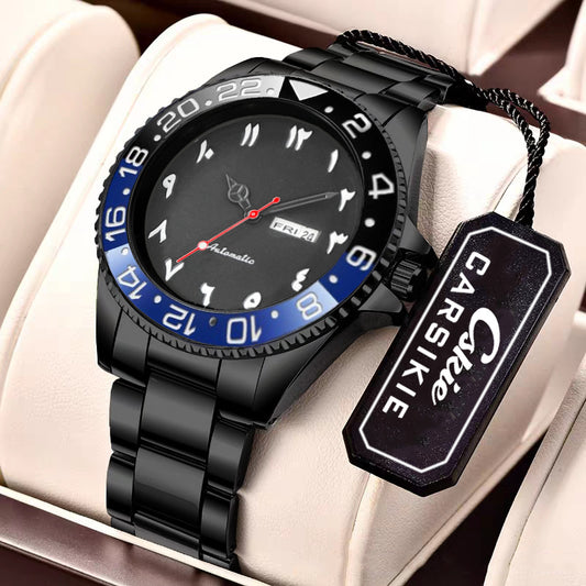 Luminous Mens Sports Mechanical Watch With Date Display And Water Resistance - Zentrova Luminous Mens Sports Mechanical Watch With Date Display And Water Resistance - Zentrova