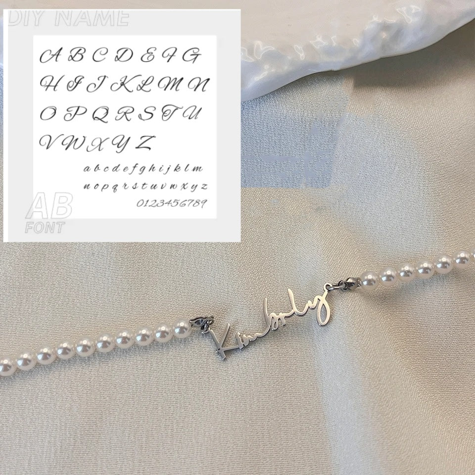 DIY Personalized English Name Design Titanium Steel Necklace - Zentrova DIY Personalized English Name Design Titanium Steel Necklace - Zentrova