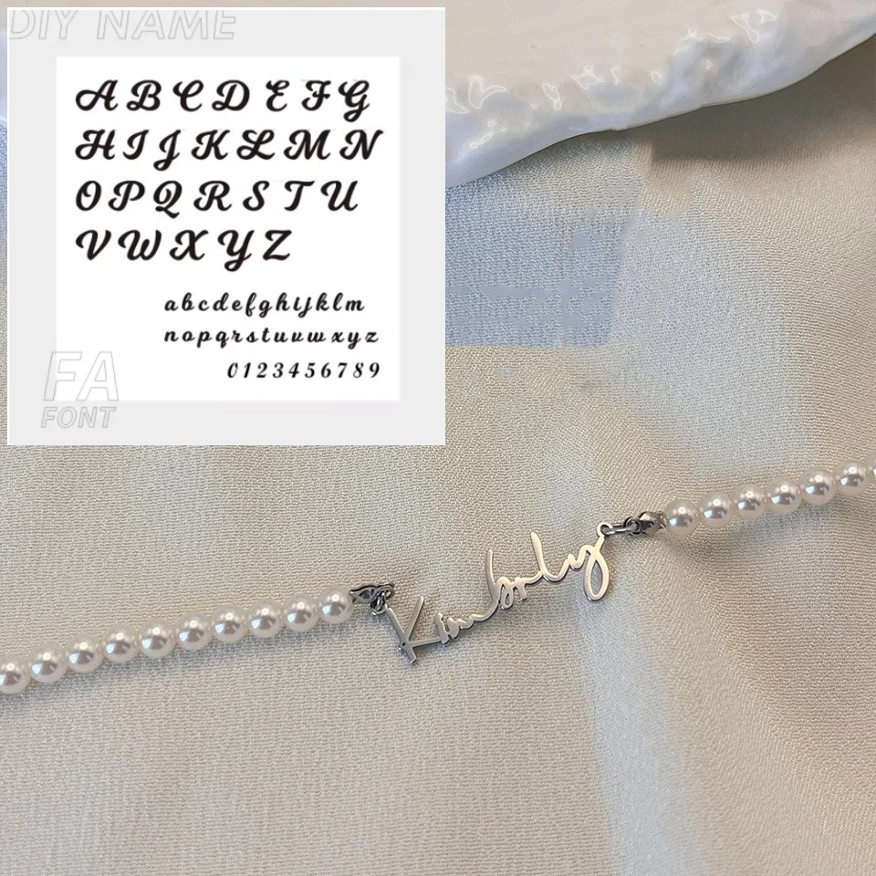 DIY Personalized English Name Design Titanium Steel Necklace - Zentrova DIY Personalized English Name Design Titanium Steel Necklace - Zentrova