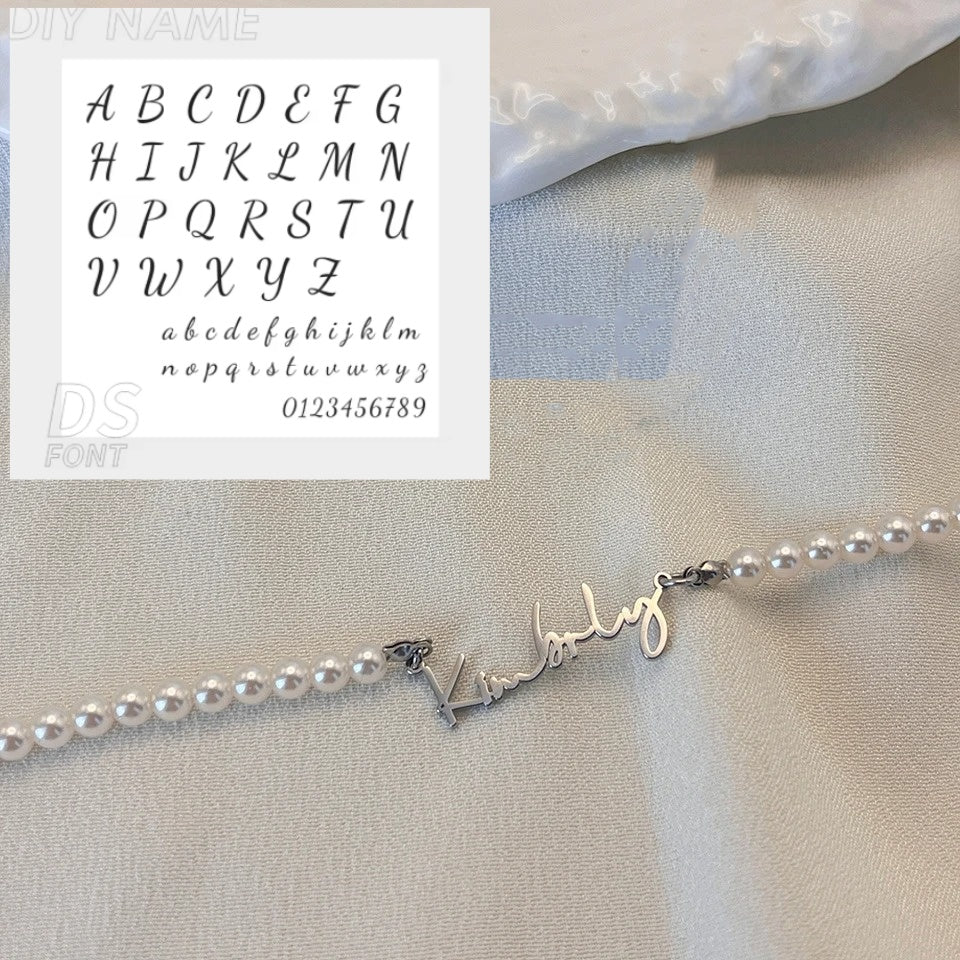 DIY Personalized English Name Design Titanium Steel Necklace - Zentrova DIY Personalized English Name Design Titanium Steel Necklace - Zentrova
