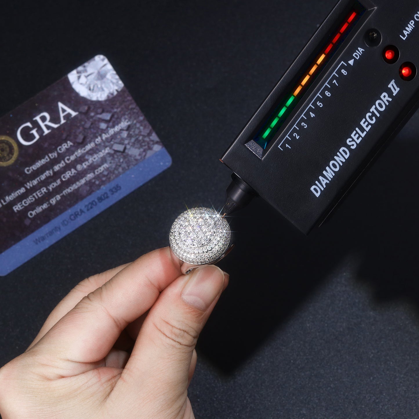 Men's Luxury And Fashionable Light Luxury Jewelry Silver Ring S925 Silver-plated Platinum Set With Top-quality Moissanite - Zentrova