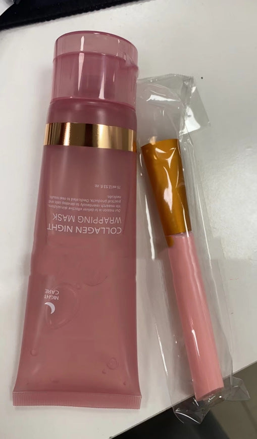 Face Night Mask Collagen Wrapping Mask Natural Ingredients Firming Elasticity & Hydration Anti-wrinkle For Skin Care - Zentrova