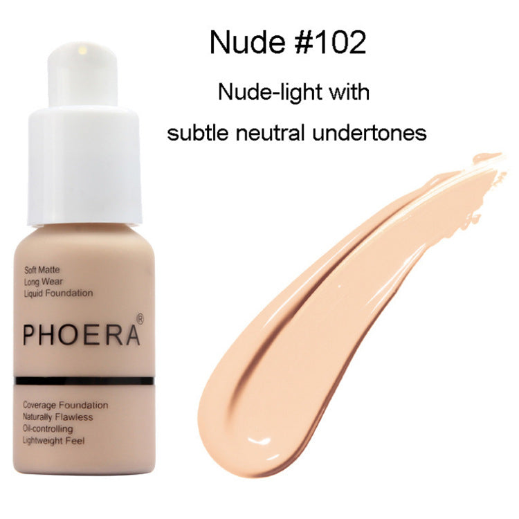 Explosive Press Type Oil Control Natural Color Matte Concealer Foundation Cream - Zentrova