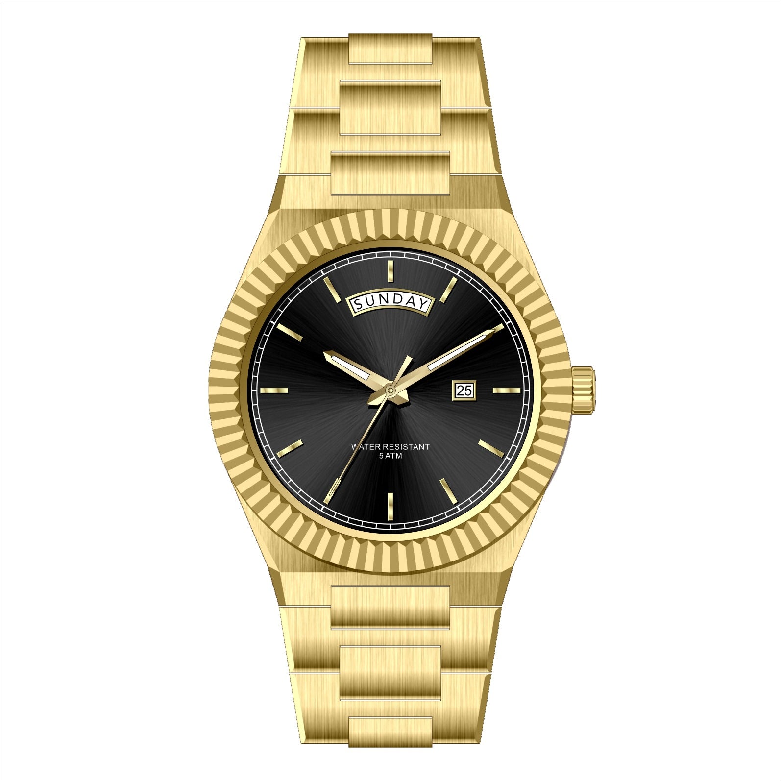 Business Gentleman's Log-Type Quartz Waterproof Steel Strap - Zentrova