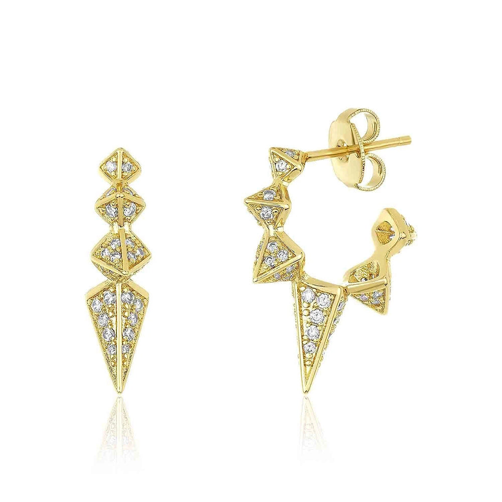 European And American Retro Triangle Earrings