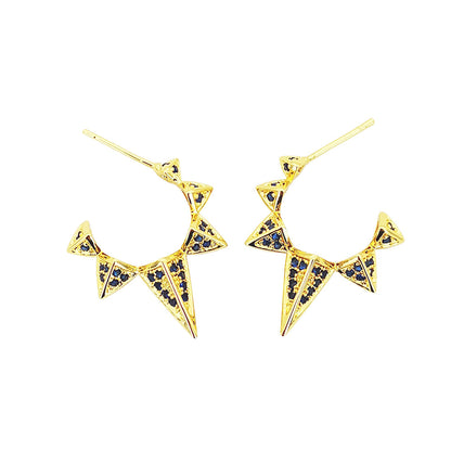 European And American Retro Triangle Earrings