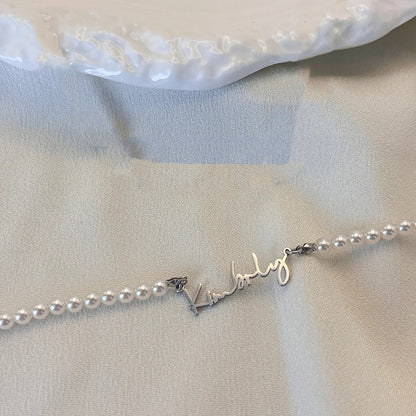 DIY Personalized English Name Design Titanium Steel Necklace - Zentrova