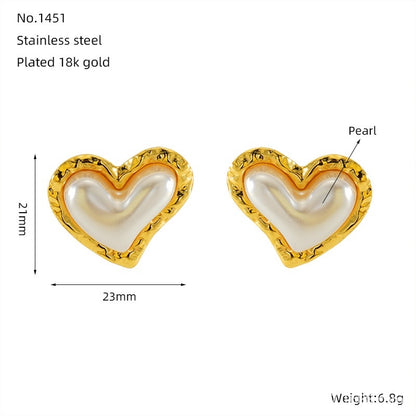 Love Butterfly Multi-layer Line Irregular Ear Studs