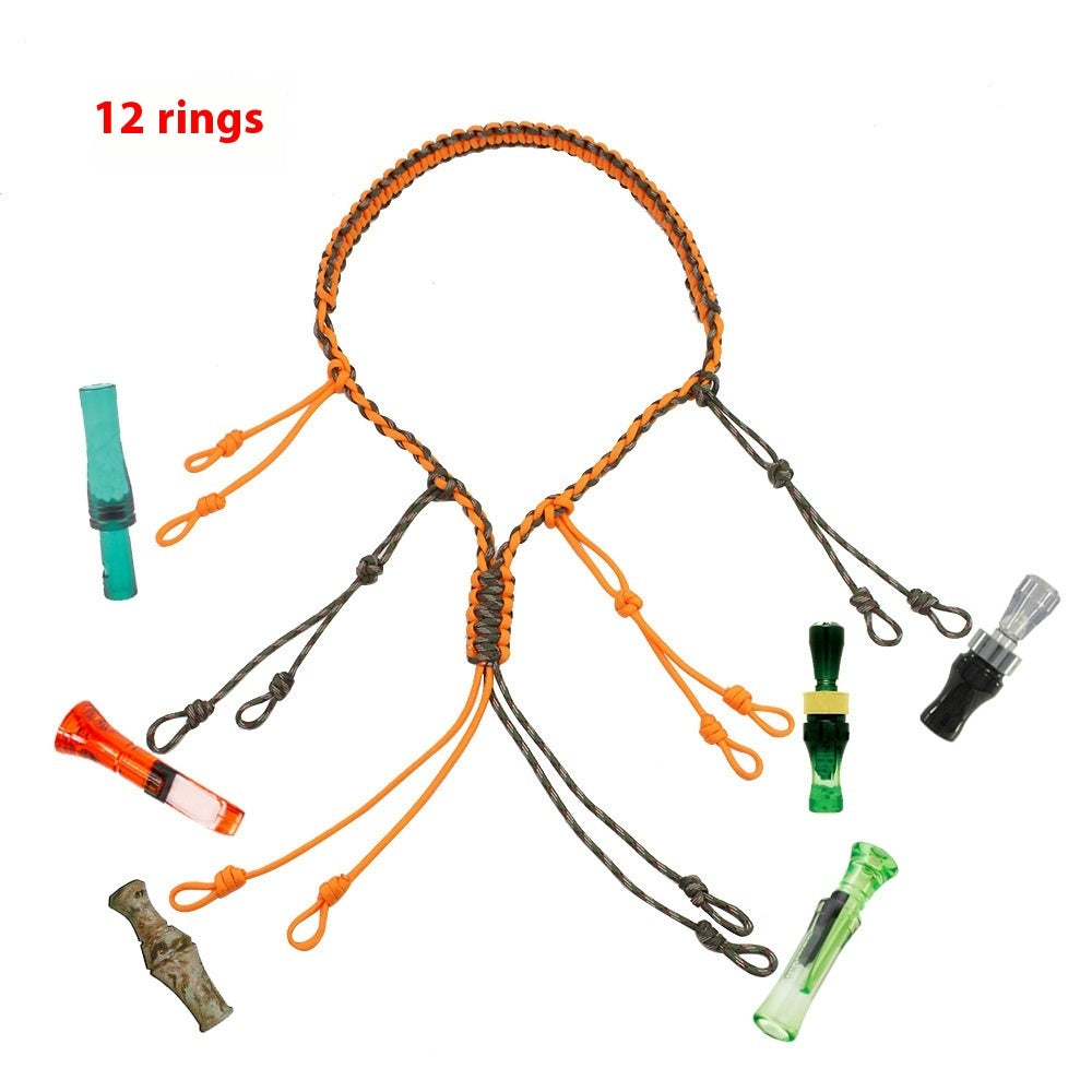 Outdoor Tactics Equipment Parachute Cord Collar Whistle Lanyard