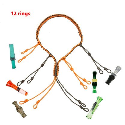 Outdoor Tactics Equipment Parachute Cord Collar Whistle Lanyard
