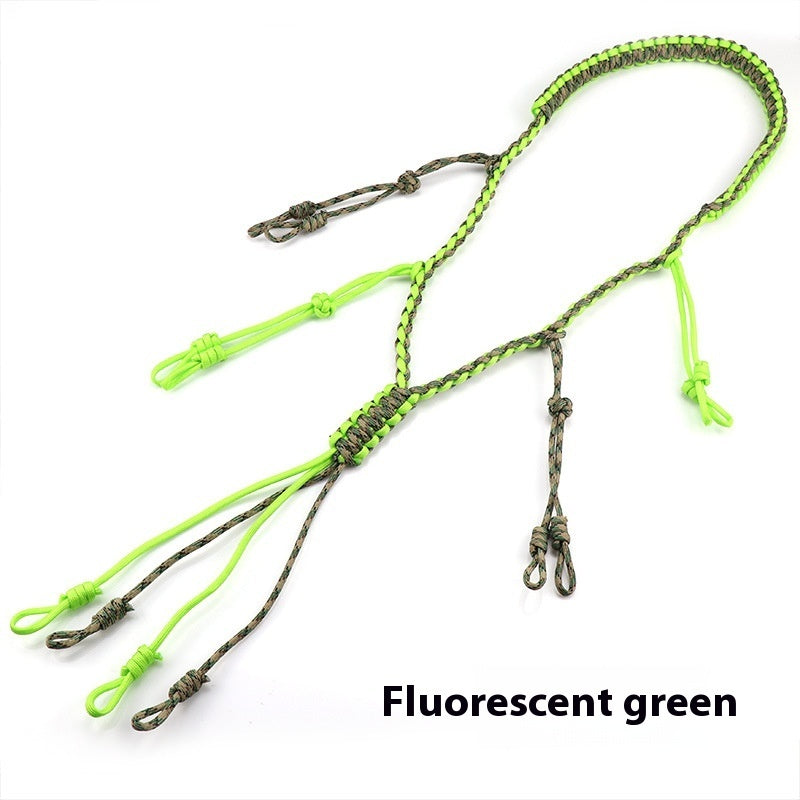 Outdoor Tactics Equipment Parachute Cord Collar Whistle Lanyard