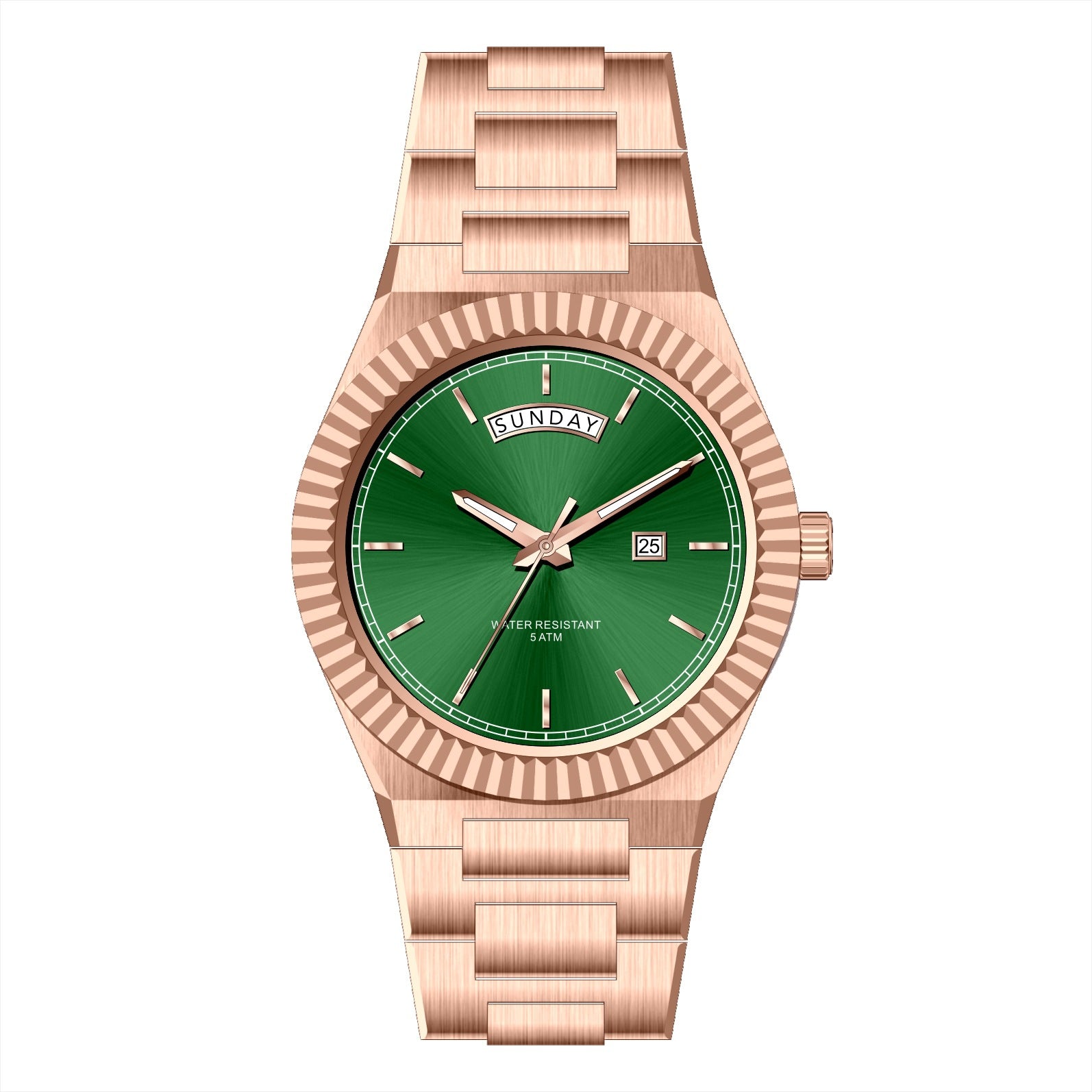 Business Gentleman's Log-Type Quartz Waterproof Steel Strap - Zentrova