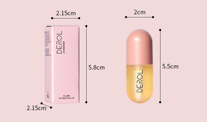 Day Night Instant Volume Lip Plumper Oil Clear Lasting Nourishing Repairing Reduce Lip Fine Line Care Lip Beauty Cosmetic - Zentrova