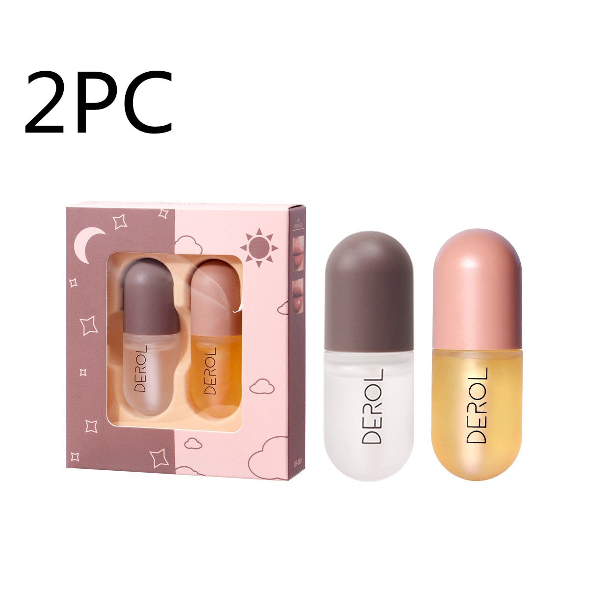 Day Night Instant Volume Lip Plumper Oil Clear Lasting Nourishing Repairing Reduce Lip Fine Line Care Lip Beauty Cosmetic - Zentrova