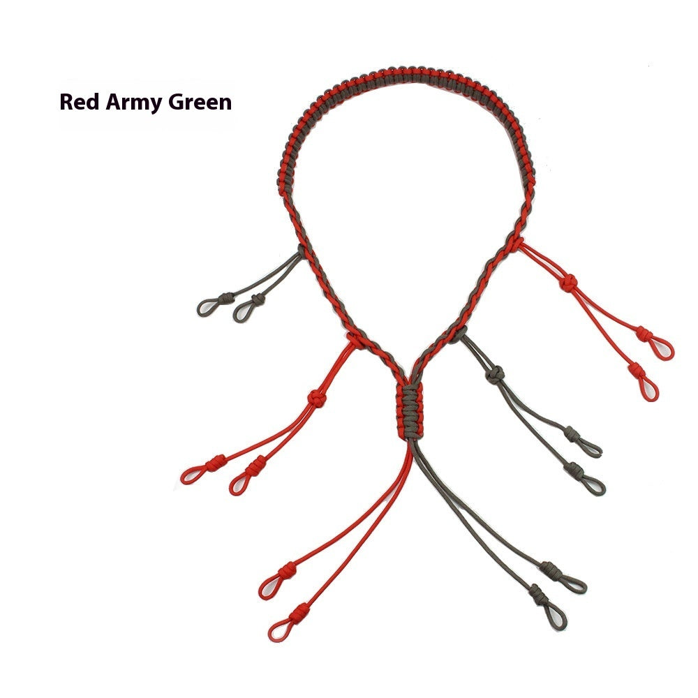 Outdoor Tactics Equipment Parachute Cord Collar Whistle Lanyard