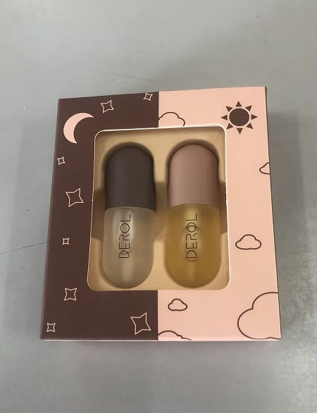 Day Night Instant Volume Lip Plumper Oil Clear Lasting Nourishing Repairing Reduce Lip Fine Line Care Lip Beauty Cosmetic - Zentrova