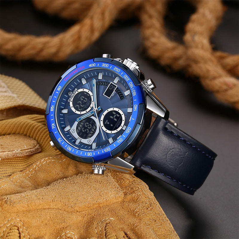 Waterproof Luminous Multifunctional Quartz Digital Watch - Zentrova