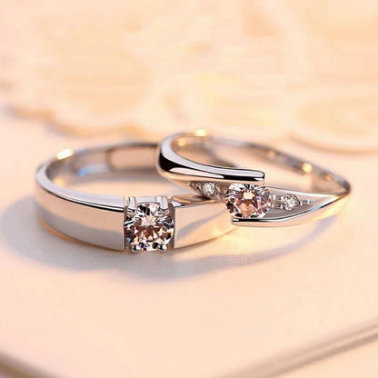 Korean Version Of Silver-plated Eternal Vows Couple Ring