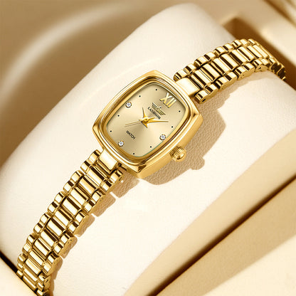 Niche Vintage Petite Gold Watch For Women - Zentrova