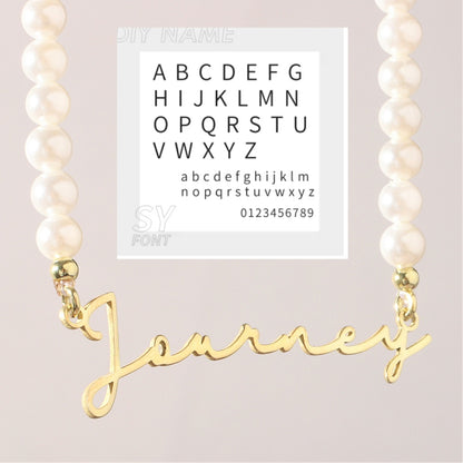 DIY Personalized English Name Design Titanium Steel Necklace - Zentrova