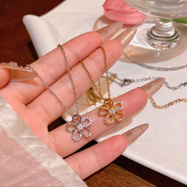 Versatile, Classy Titanium Steel Necklace For Women - Zentrova - Alternative View