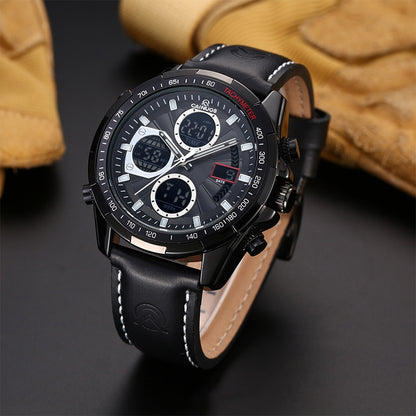 Waterproof Luminous Multifunctional Quartz Digital Watch - Zentrova