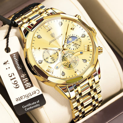 Waterproof Multifunctional Quartz Watch For Men - Zentrova