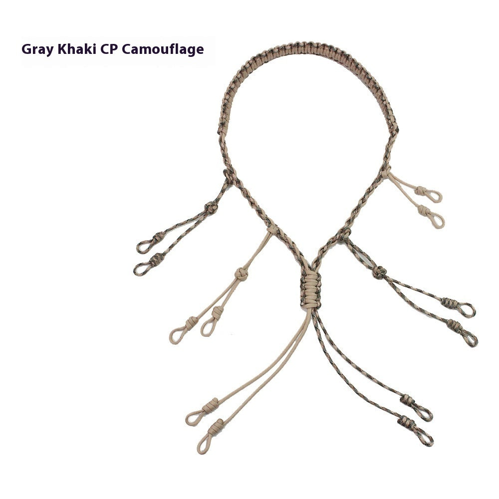 Outdoor Tactics Equipment Parachute Cord Collar Whistle Lanyard