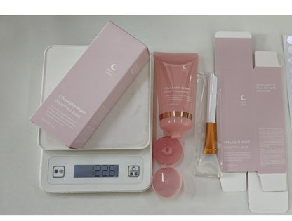 Face Night Mask Collagen Wrapping Mask Natural Ingredients Firming Elasticity & Hydration Anti-wrinkle For Skin Care - Zentrova