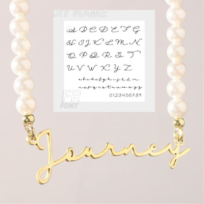 DIY Personalized English Name Design Titanium Steel Necklace - Zentrova