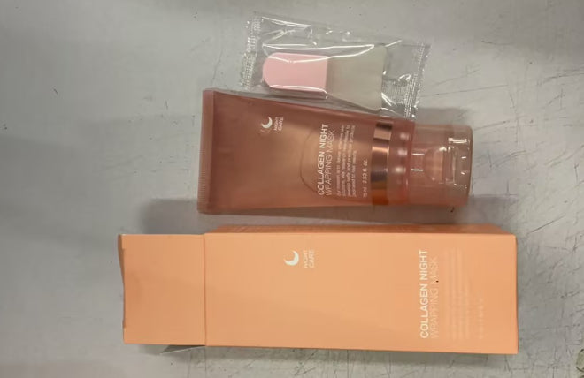 Face Night Mask Collagen Wrapping Mask Natural Ingredients Firming Elasticity & Hydration Anti-wrinkle For Skin Care - Zentrova