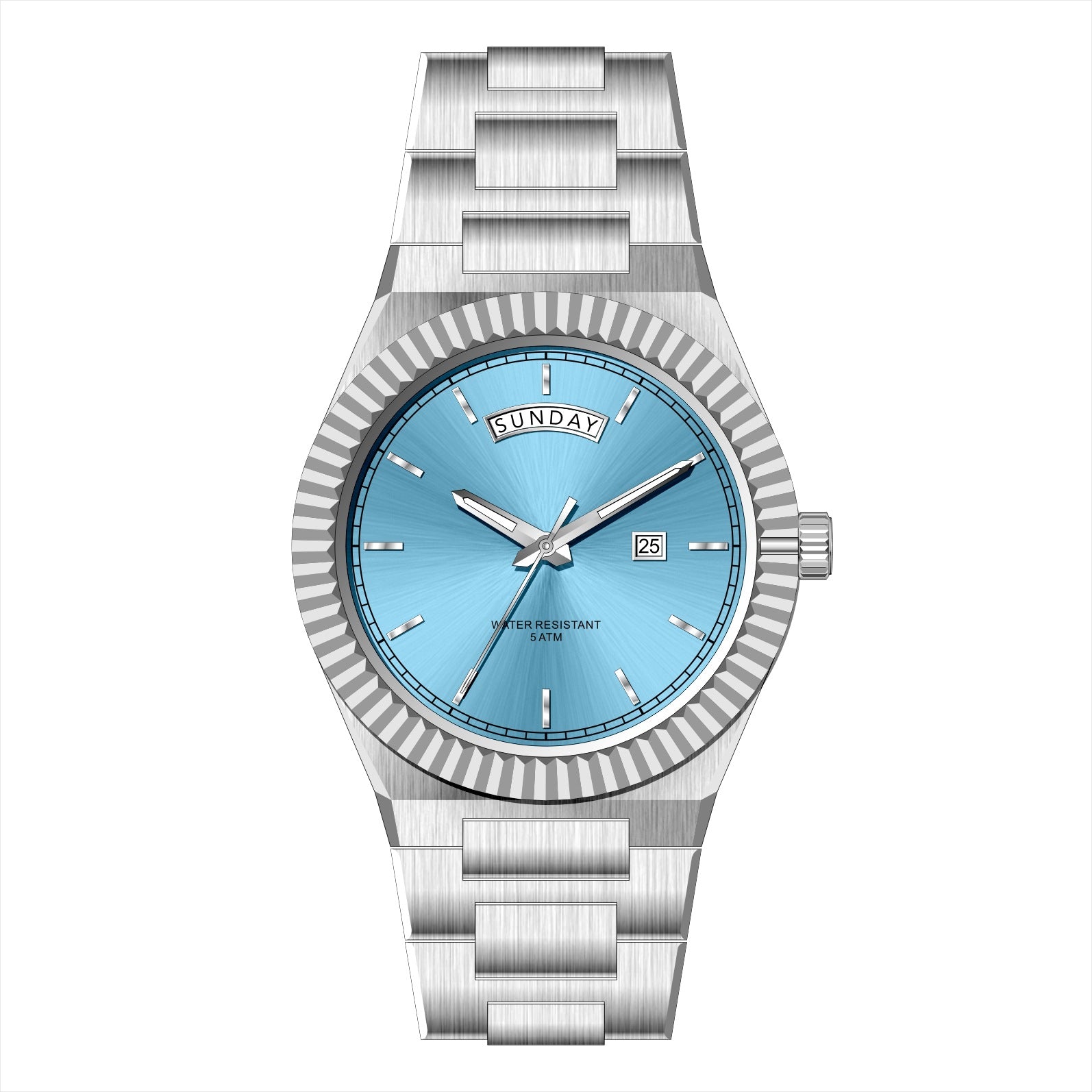 Business Gentleman's Log-Type Quartz Waterproof Steel Strap - Zentrova