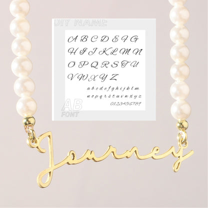 DIY Personalized English Name Design Titanium Steel Necklace - Zentrova