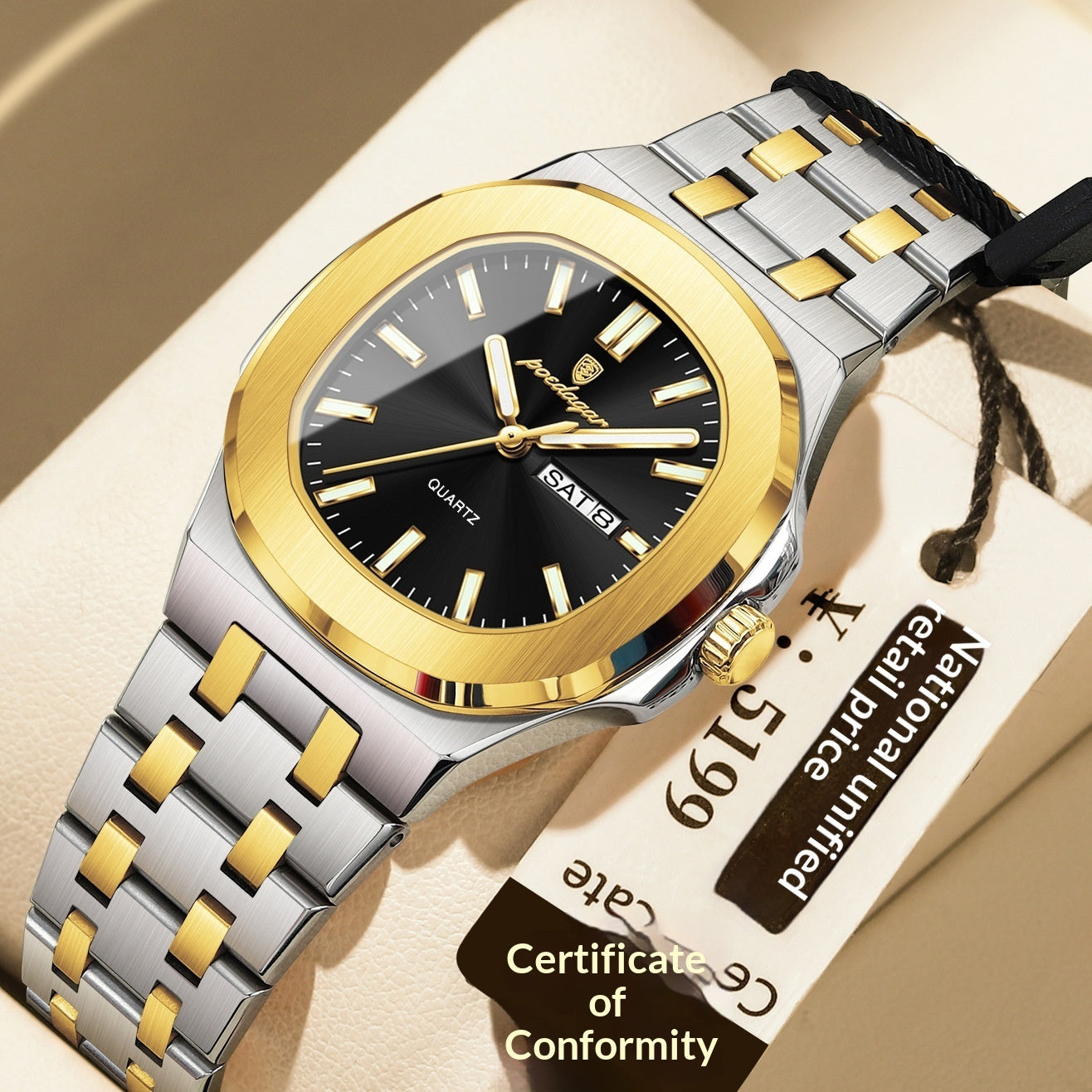 Ultra-thin Watch With Waterproof And Luminous Features - Zentrova