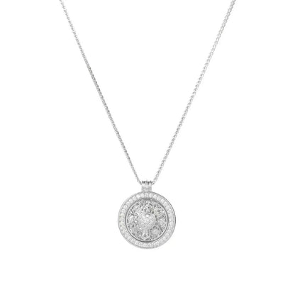 Eight Treasures Compass Rotating Necklace - Zentrova