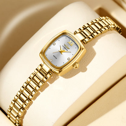 Niche Vintage Petite Gold Watch For Women - Zentrova