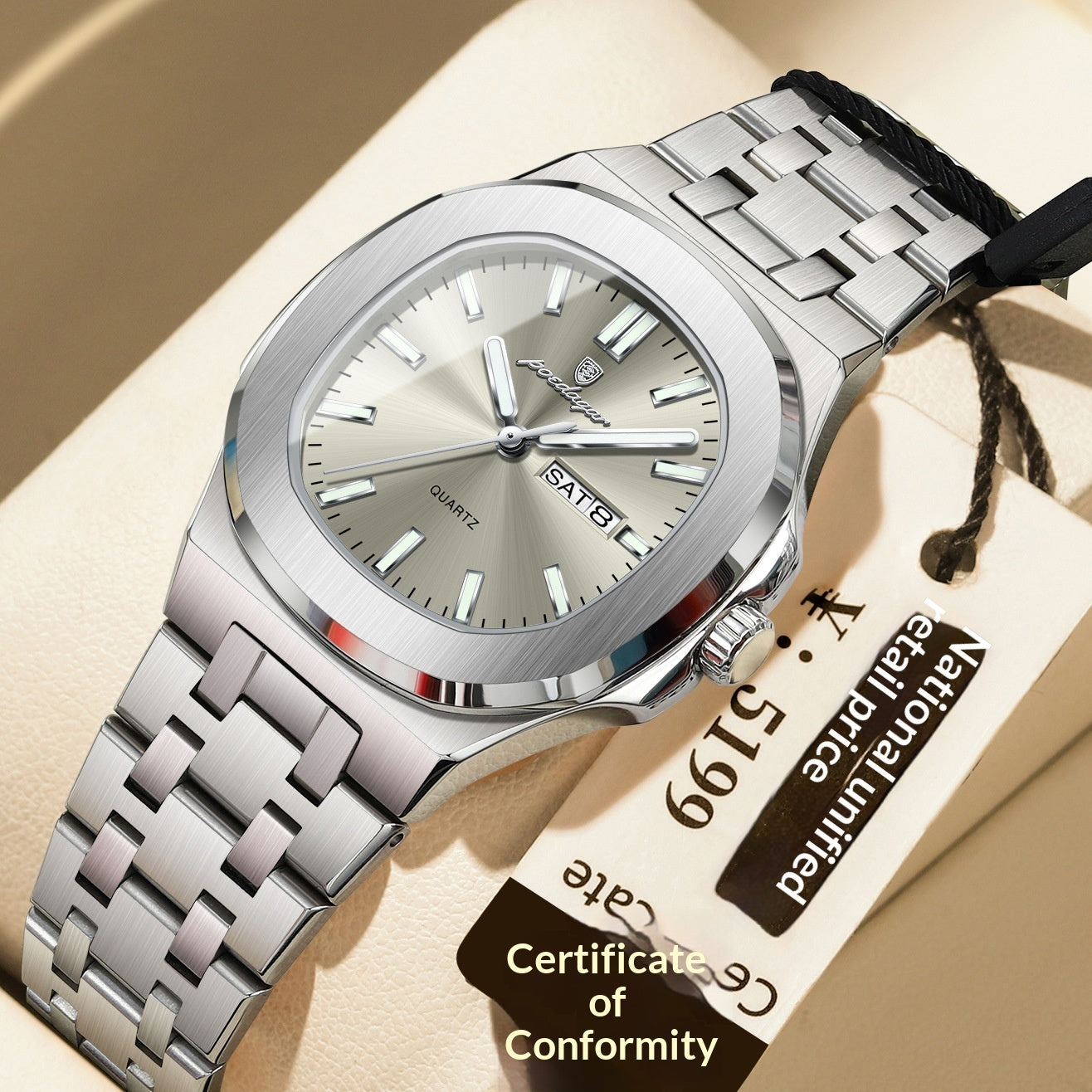 Ultra-thin Watch With Waterproof And Luminous Features - Zentrova