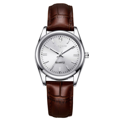 Womens Fashion Wristwatch With A Genuine Leather Strap And Luminous Quartz Movement - Zentrova