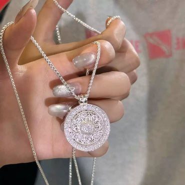 Eight Treasures Compass Rotating Necklace - Zentrova - Alternative View