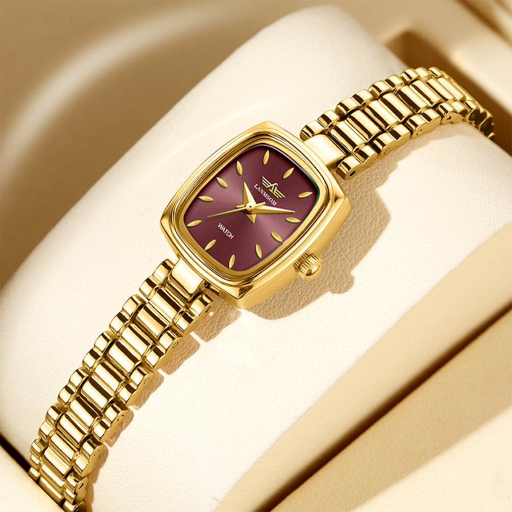 Niche Vintage Petite Gold Watch For Women - Zentrova