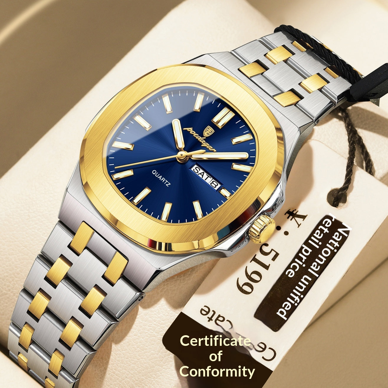 Ultra-thin Watch With Waterproof And Luminous Features - Zentrova