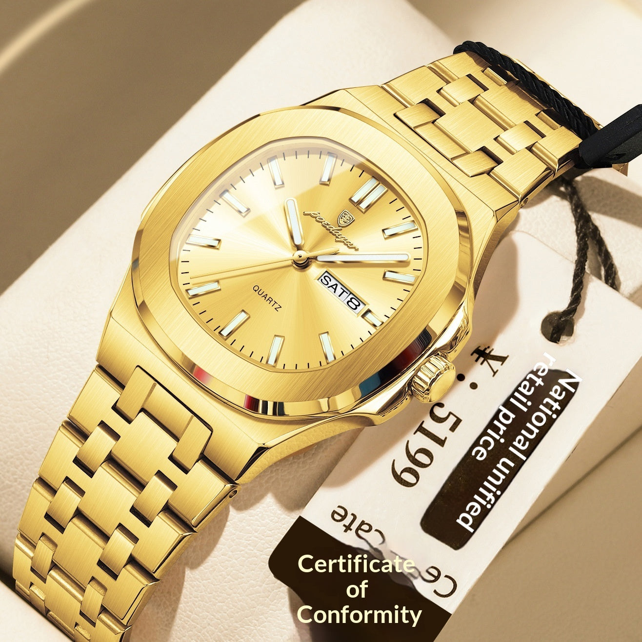 Ultra-thin Watch With Waterproof And Luminous Features - Zentrova