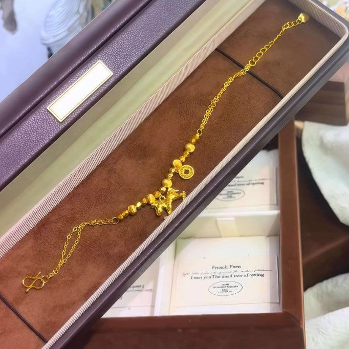 Womens Money Necklace Shattered Ice Wooden Horse And Copper Coins - Zentrova