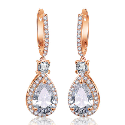 Bold Exaggerated Micro-pave Cubic Zirconia Earrings For Women - Zentrova