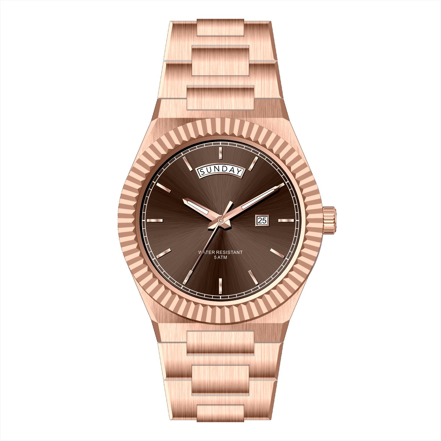 Business Gentleman's Log-Type Quartz Waterproof Steel Strap - Zentrova