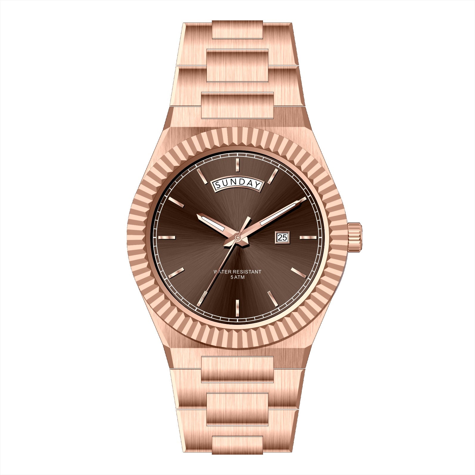 Business Gentleman's Log-Type Quartz Waterproof Steel Strap - Zentrova