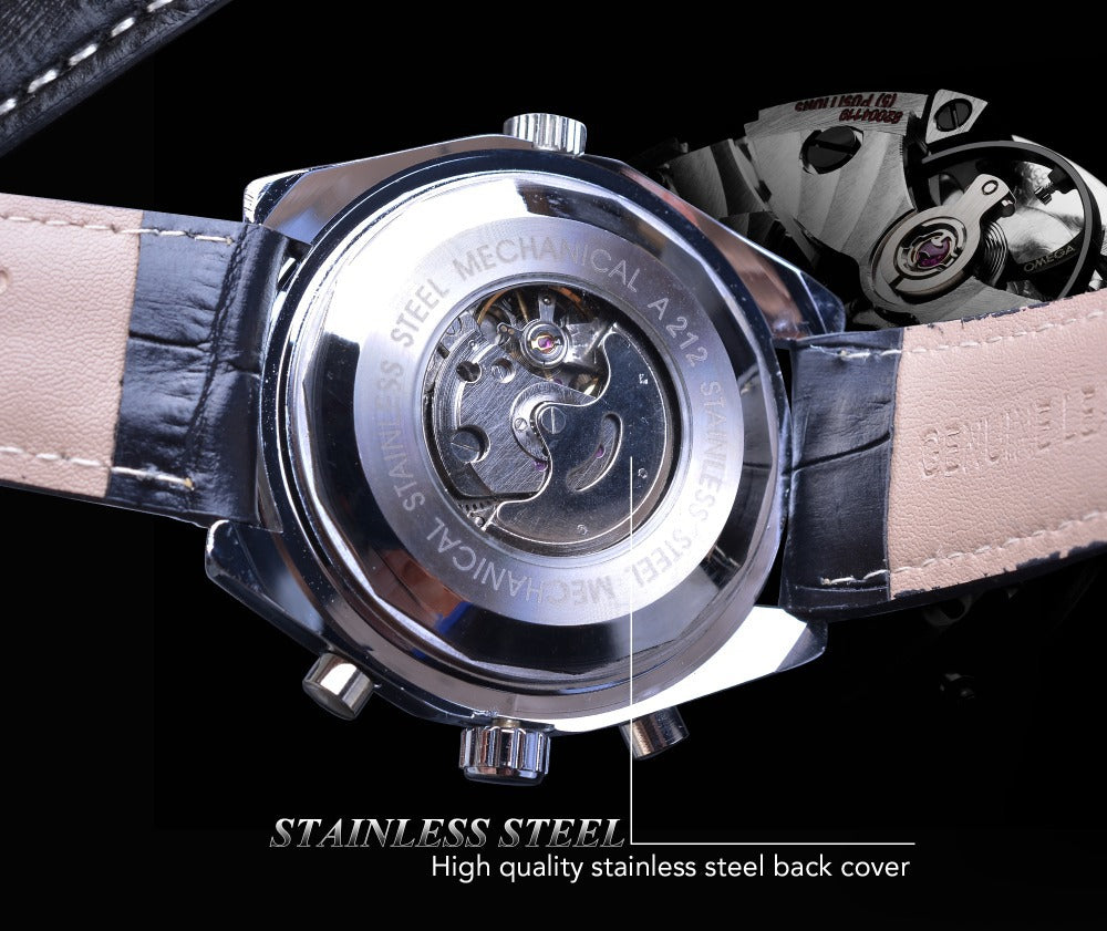 Mens Stylish Casual Multi-function Mechanical Watch - Zentrova